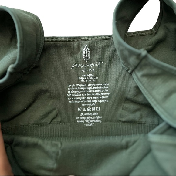 FREE PEOPLE Movement Green Good Karma Sports Bra Tank Top Cami - Picture 4 of 5